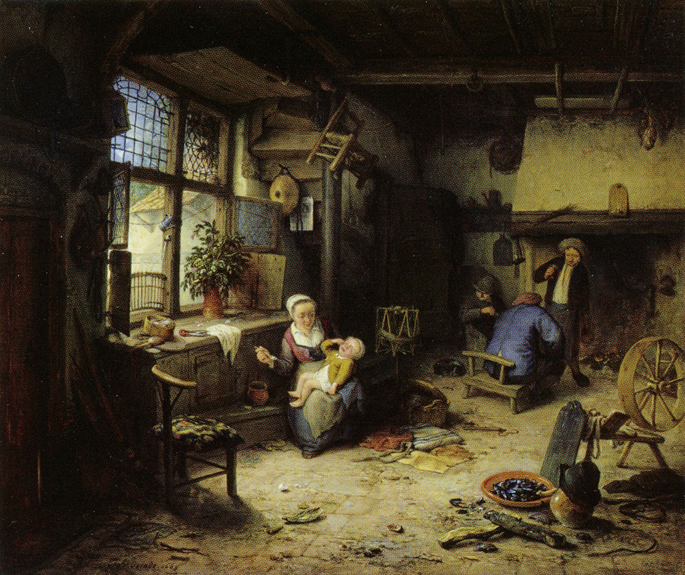 Adriaen van Ostade - Peasant Family in an Interior