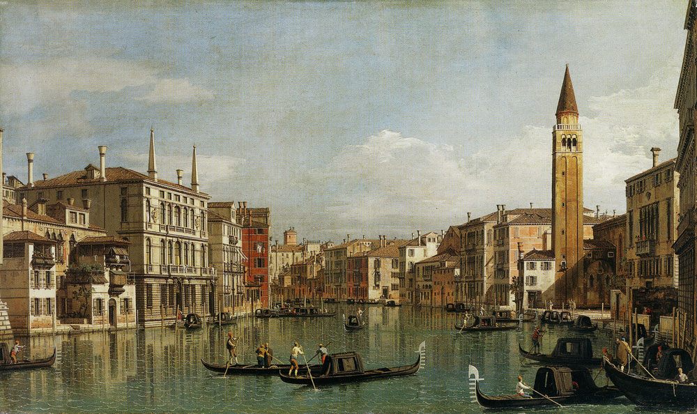 Canaletto - The Grand Canal, Venice, Looking Southeast from the Campo della Carità to the Palazzo Venier delle Torreselle