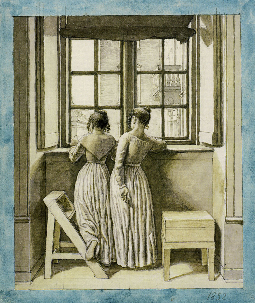 Christoffer Wilhelm Eckersberg - The Artist's Two Daughters