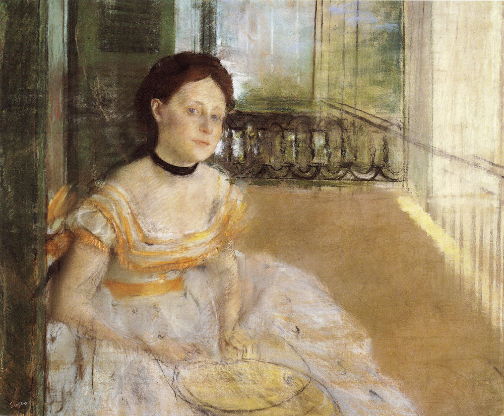 Edgar Degas - Woman on a Balcony