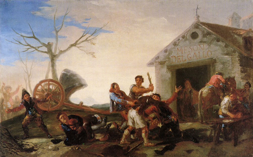 Francisco Goya - Sketch for The Brawl at the Cock Inn