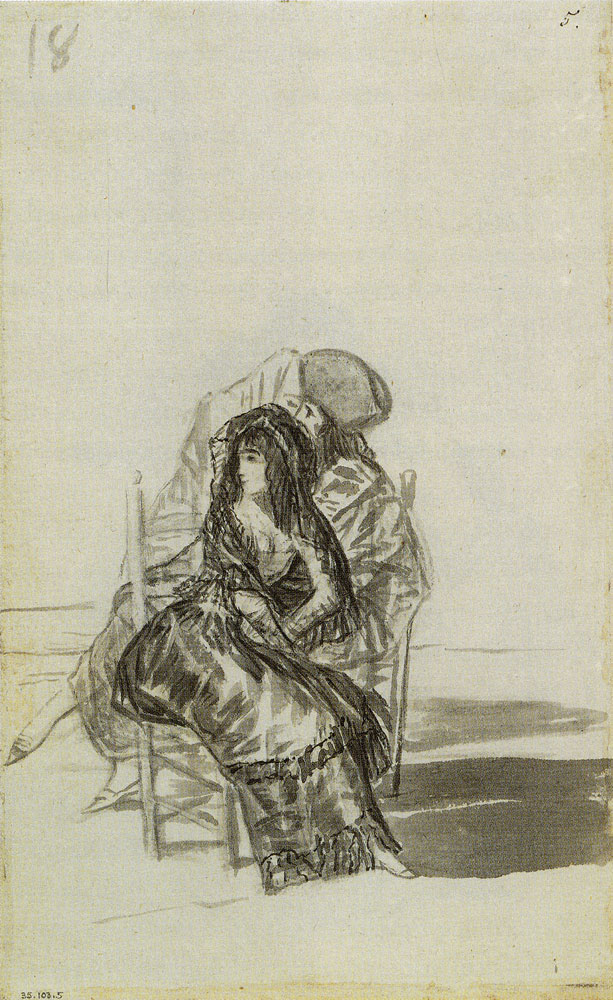 Francisco Goya - A Maja and Two Companions