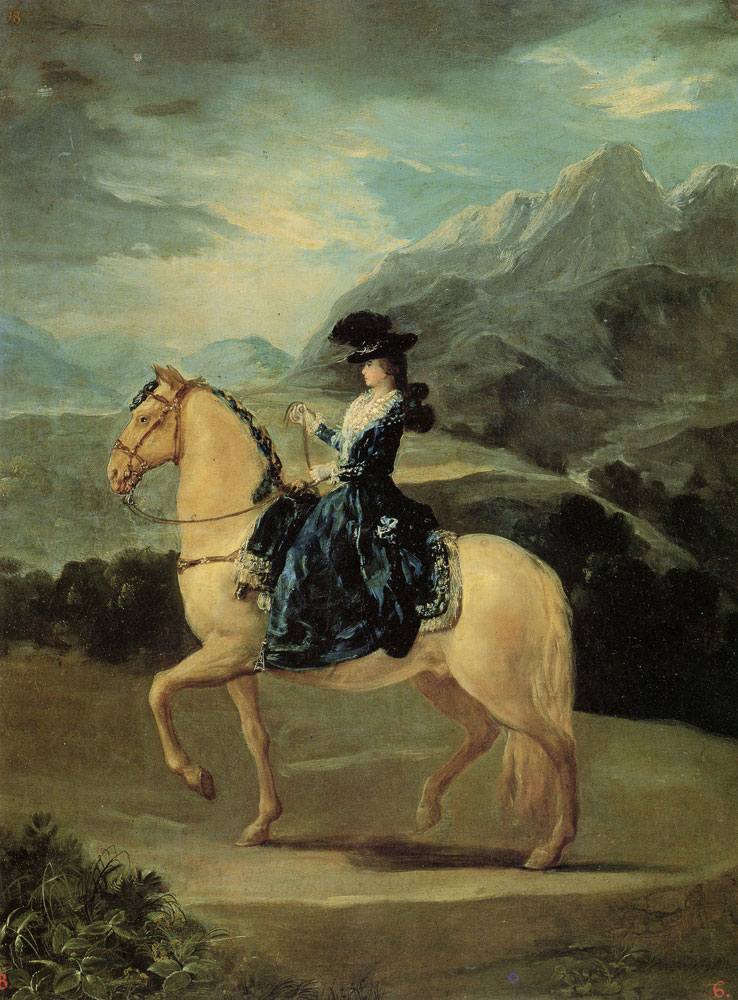 Francisco Goya - Sketch for Maria Teresa de Vallabriga on Horseback