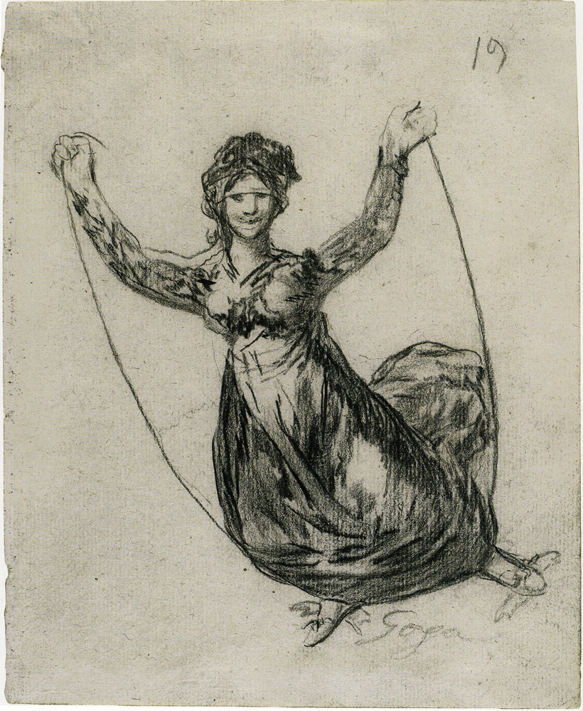 Francisco Goya - Young Witch Flying with a Rope