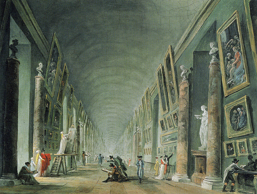 Hubert Robert - The Grande Galerie of the Louvre