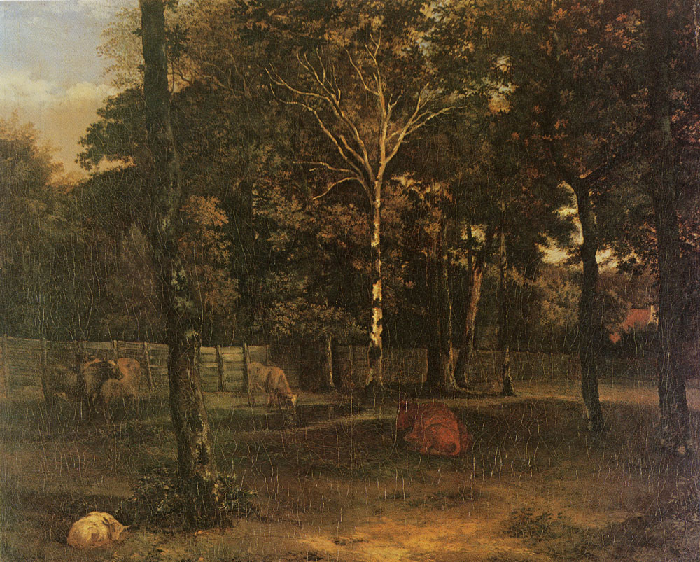 Jacob Koninck - Cows near trees
