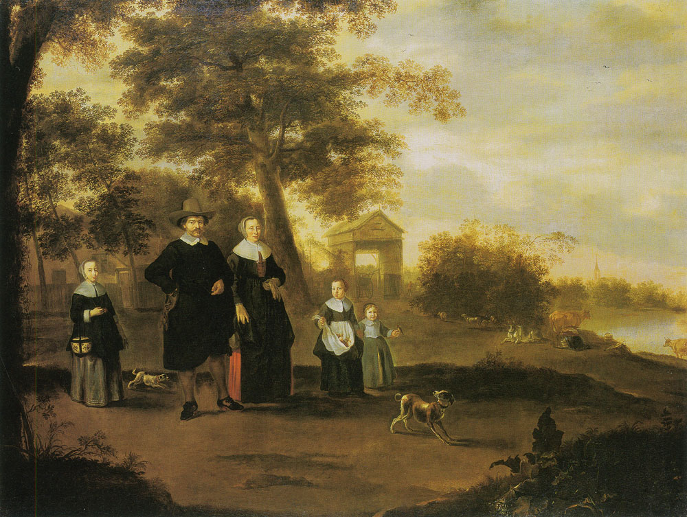Jacob Muller and Jacob Gerritsz. van Bemmel - Reinier Halma with his Family