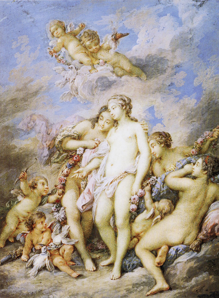 Jacques Charlier - Love offering the Apple to Venus