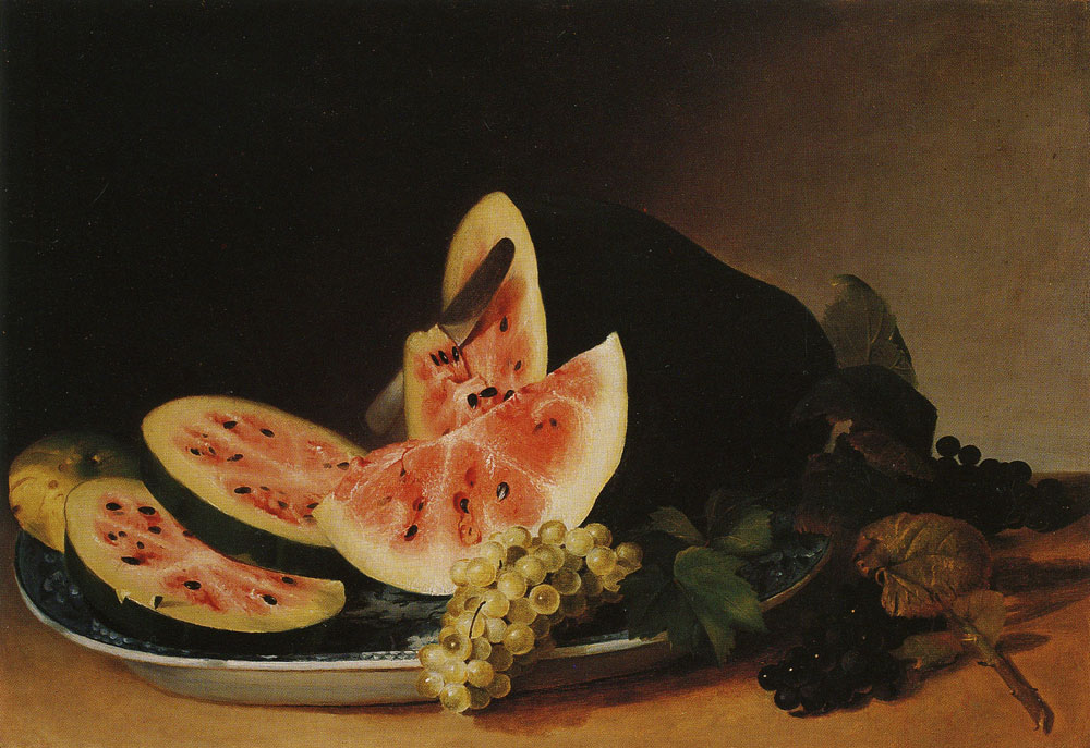 James Peale - Still-Life with Watermelon and Grapes