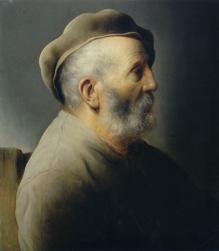Jan Lievens - Portrait of an old man wearing a grey beret