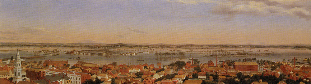Joseph Ropes - View of Hartford to the East