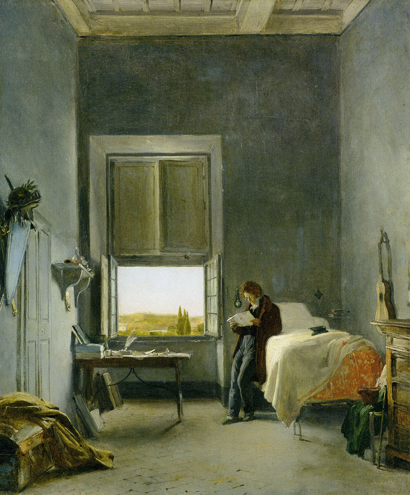 Léon Cogniet - The Artist in His Room at the Villa Medici, Rome