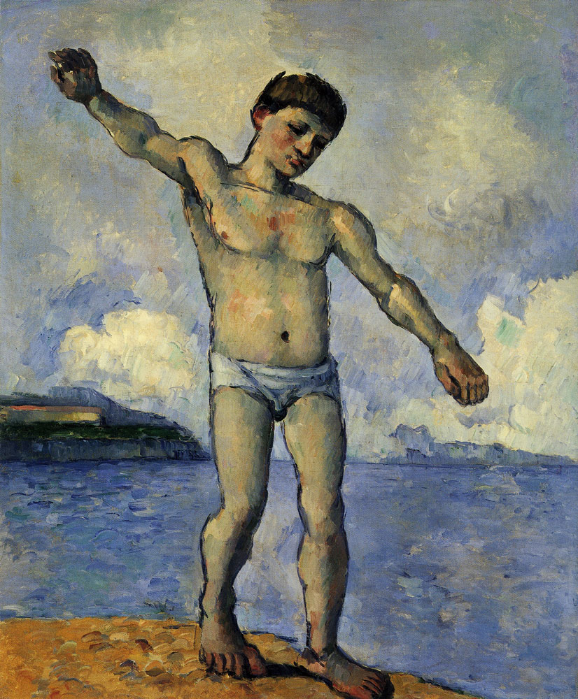 Paul Cézanne - Bather with outstretched arms