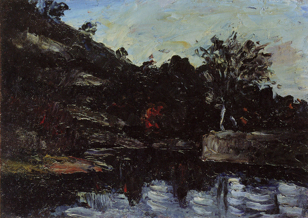 Paul Cézanne - A bend in the river