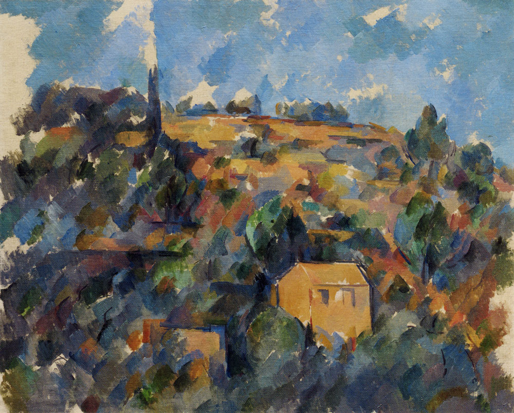Paul Cézanne - Houses on a hill, Provence