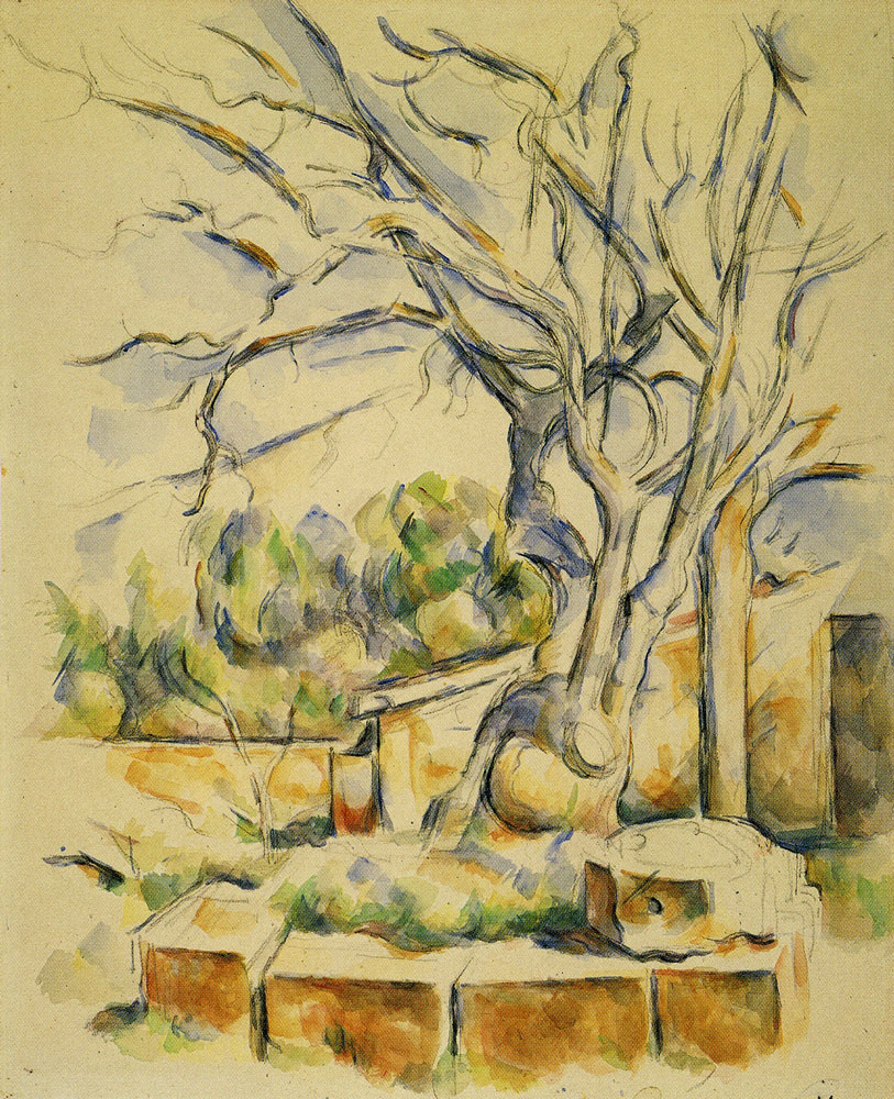 Paul Cézanne - Pistachio tree in the courtyard of the Château Noir