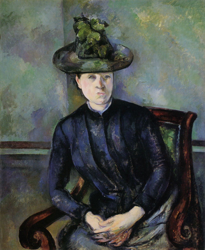 Paul Cézanne - Woman in a Green Hat (Madame Cézanne)