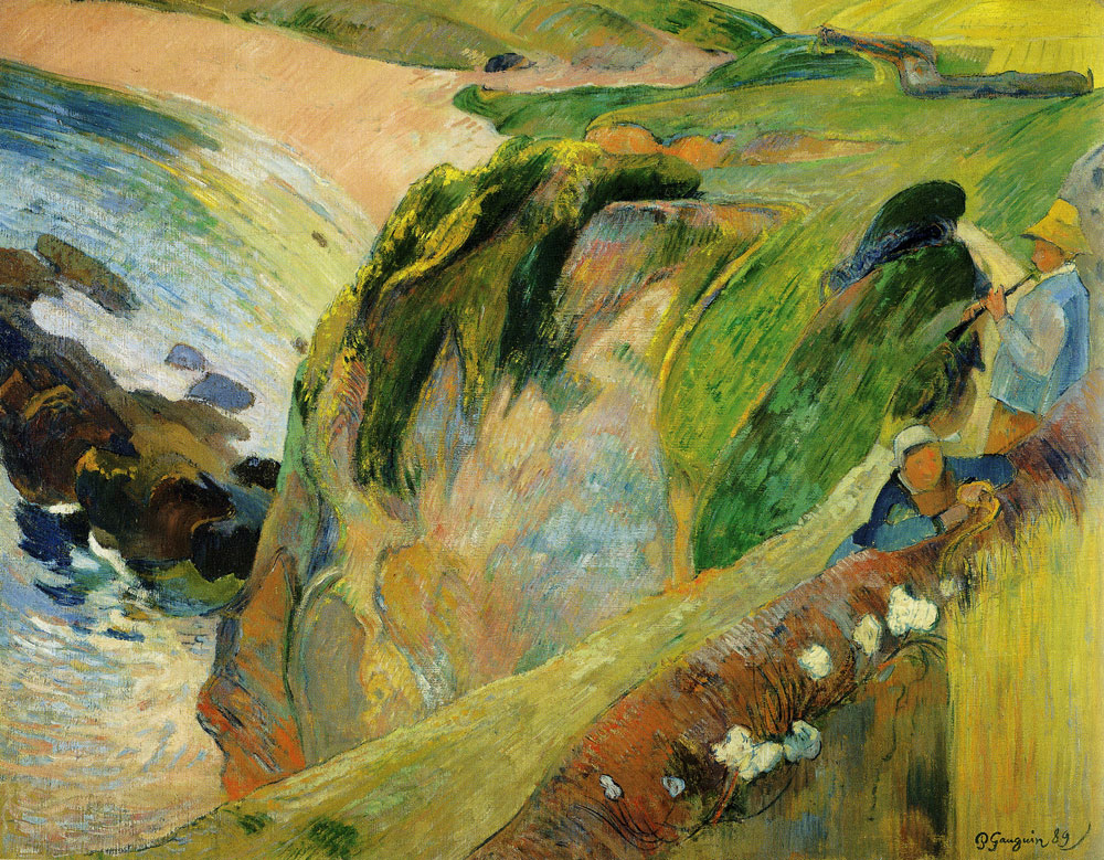 Paul Gauguin - Flageolet  Player on the Cliff, Brittany