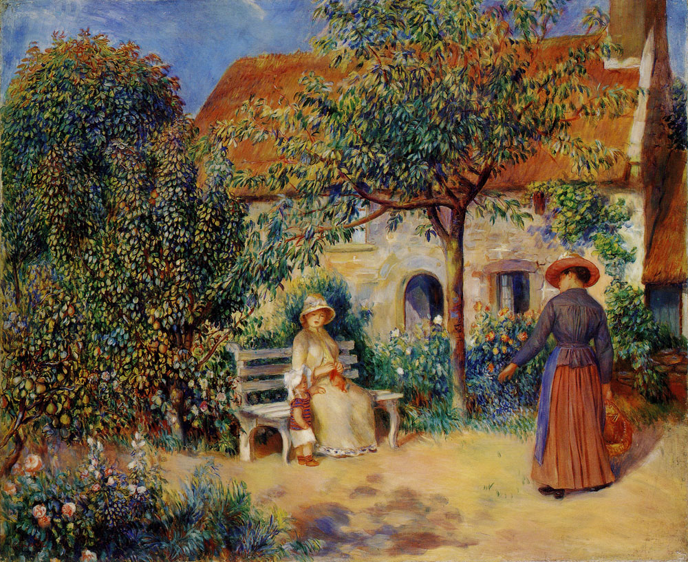 Pierre-August Renoir - Garden Scene in Brittany