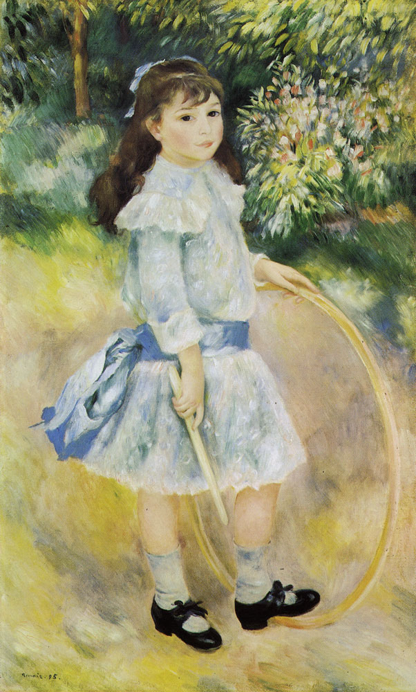 Pierre-Auguste Renoir - Girl with a hoop