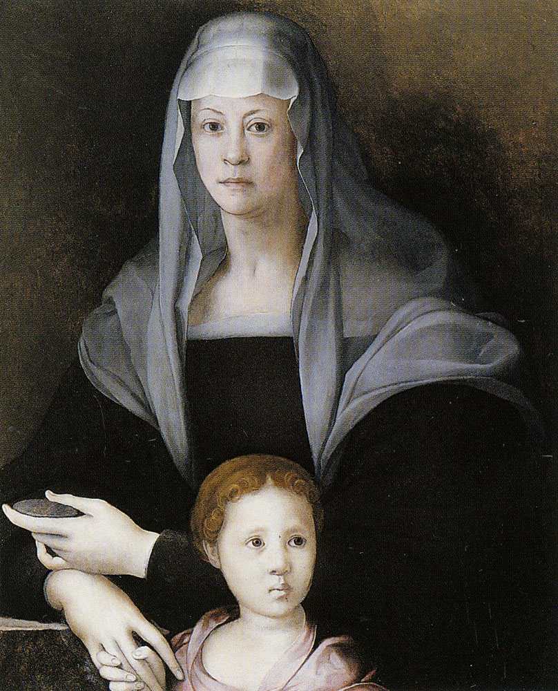 Pontormo - Portrait of Maria Salviati with a Little Girl