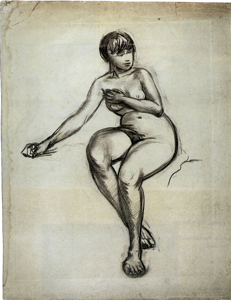 Vincent van Gogh - Female Nude, Sitting