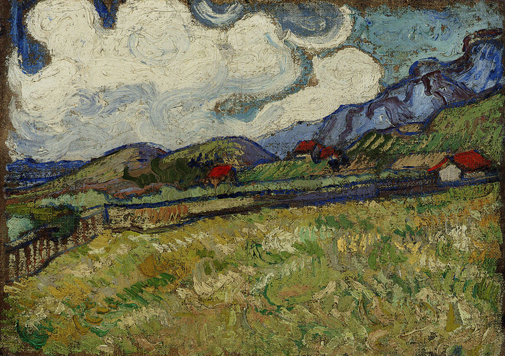 Vincent van Gogh - Wheat Field behind the Asylum at Saint-Rémy