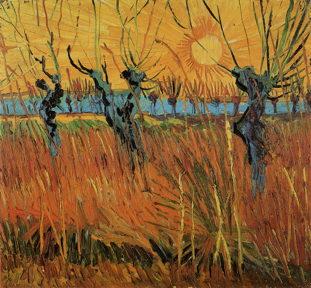 Vincent van Gogh - Willows at Sunset