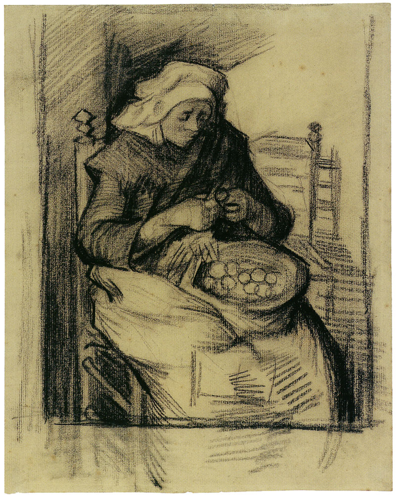Vincent van Gogh - Woman peeling potatoes