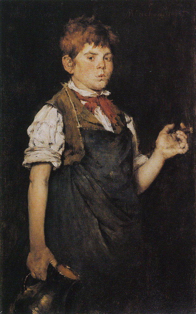 William Merritt Chase - Boy Smoking (The Apprentice)