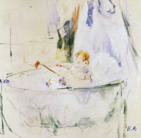 Berthe Morisot Baby in the Cradle, Julie