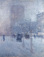 Childe Hassam Late afternoon, New York: Winter