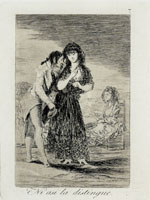 Francisco Goya - Even Thus He Cannot Make Her Out