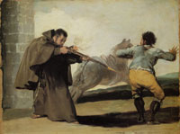 Francisco Goya Friar Pedro Shoots El Maragato as his Horse Runs off