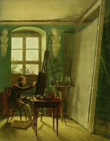 Georg Friedrich Kersting The Painter Friedrich Mattäi in His Studio