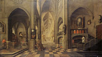 Hendrick van Steenwyck the Younger Interior of a church