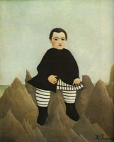 Henri Rousseau Boy on the rocks