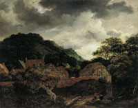 Jacob van Ruisdael Town near a Forest