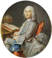 Jean Marc Nattier Miniature Portrait of César-François Cassini de Thury