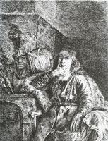 Johann Conrad Schnell after Johann Ulrich Mayr Self-Portrait as Young Alexander
