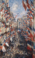 Claude Monet La rue Montorgueil, Paris during the celebrations of June 30, 1878