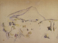 Paul Cézanne Montagne Sainte-Victoire seen from near Saint-Marc