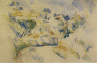 Paul Cézanne Turn in the road near Aix