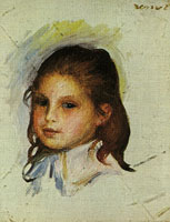 Pierre-Auguste Renoir Child with brown hair
