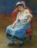 Pierre-Auguste Renoir Sleeping Girl