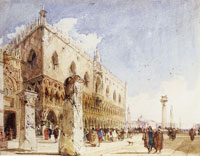 Richard Parkes Bonington Venice: the Piazzetta