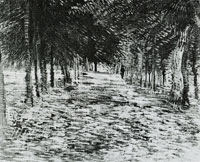 Vincent van Gogh Lane in a public garden