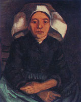 Vincent van Gogh Peasant woman, half-figure, sitting