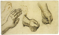 Vincent van Gogh Three hands