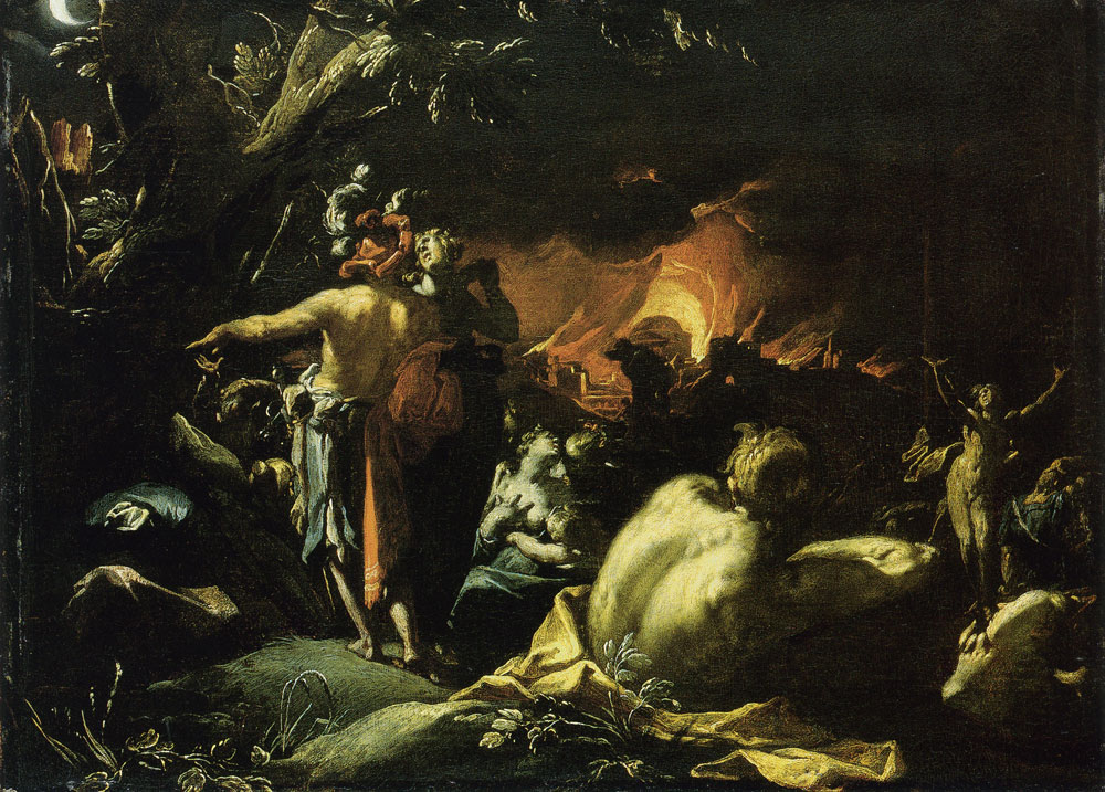 Abraham Bloemaert - Troy burning